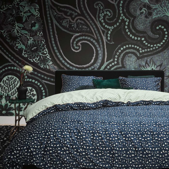 Bedlinnen collectie - blauw bloemenpatroon