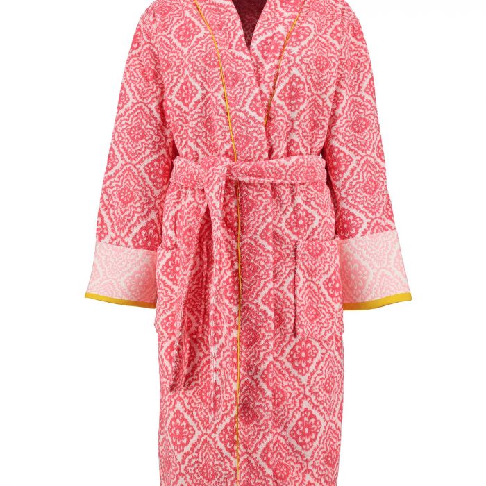 Bedlinnen collectie - roze ruit badjas